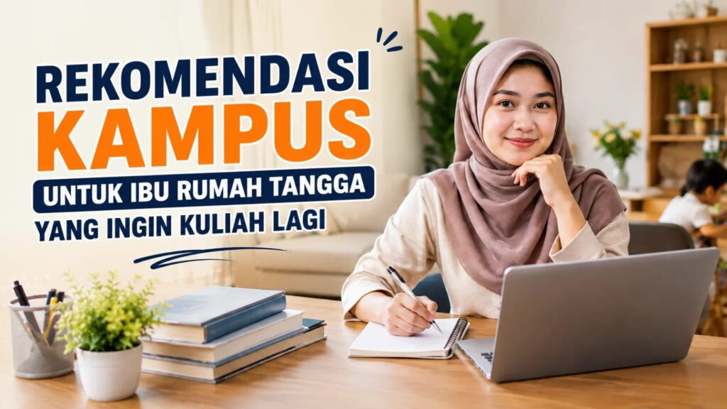 Ibu rumah tangga kuliah online dari rumah