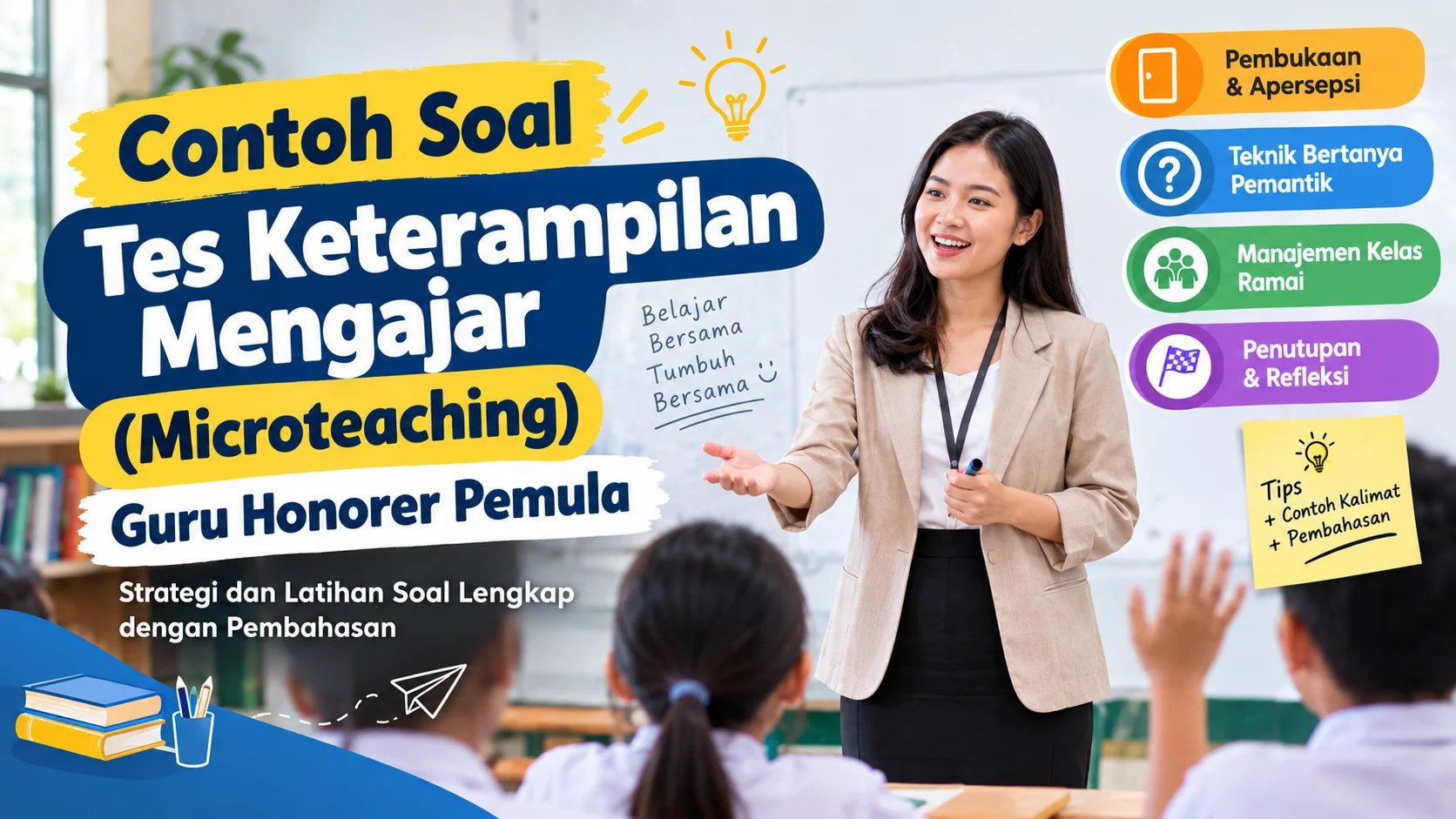 Contoh soal tes keterampilan mengajar microteaching untuk guru honorer pemula