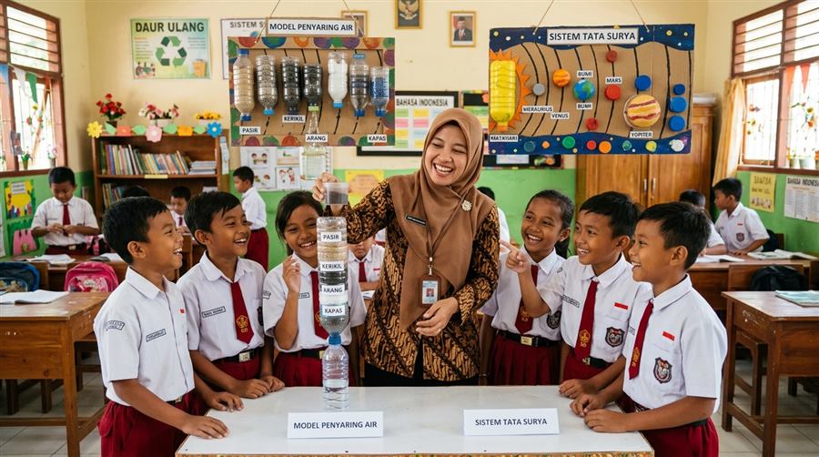 5 Inovasi Media Pembelajaran Sains Kreatif yang Mudah Dibuat dari Bahan Daur Ulang